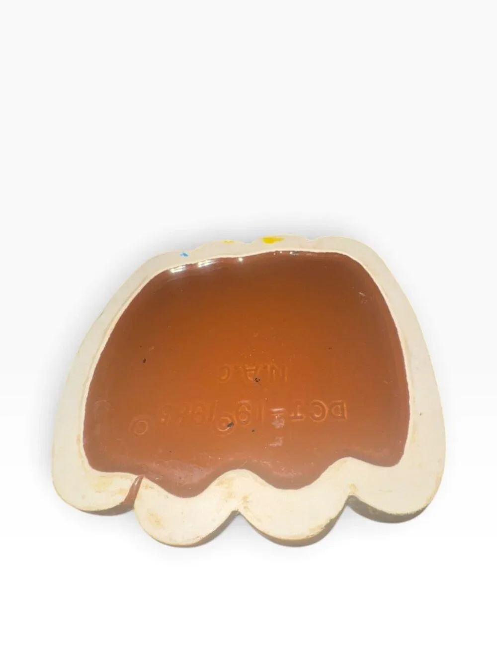 Vintage Brown Ceramic Moose Trinket Box Figurine With Lid